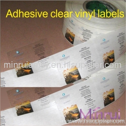 Custom Clear Stickers For Glass & Plastic Bottles,custom Pvc Or Pet Transparent Labels